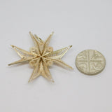Sterling Silver Filigree Maltese Cross Charm Pendant Vintage c1970