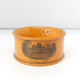 Victorian Mauchline-Ware Melrose Abbey Napkin Ring Antique c1890