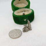 Sterling Silver Westminster Abbey Charm Pendant Vintage c1970