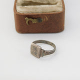 Sterling Silver Signet Ring Charm Pendant Vintage c1970