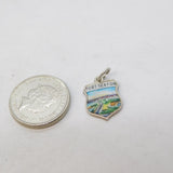 Sterling Silver Port Seaton Shield Souvenir Charm Pendant Vintage c1970