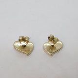 Pair of Sterling Silver Pink & White Shell Petal Stud Earrings Vintage c1970