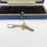 Sterling Silver Traditional Blunderbuss Pistol Charm Pendant Vintage c1970