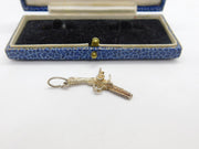 Sterling Silver Traditional Blunderbuss Pistol Charm Pendant Vintage c1970