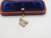 Sterling Silver Pair of Binoculars Charm Pendant Vintage c1970