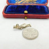 Sterling Silver Soapbox Gentleman Charm Pendant Vintage c1970