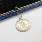 Sterling Silver St Christopher Saint of Travel Charm Pendant Vintage c1970