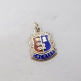 Sterling Silver Enamel Chester Charm Pendant Vintage c1970