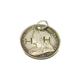 Sterling Silver Victorian Threepence Stamped "H. H" Charm Pendant Antique 1899