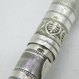 19th Century Dutch Sterling Silver Needle Case Etui Antique c1830s
