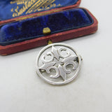 Ortak Sterling Silver Scottish Cross Form Brooch Pin Vintage c1970