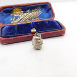 Sterling Silver XXX Beer Barrel Charm Pendant Vintage c1970
