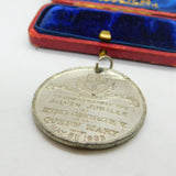 King George V & Queen Mary Silver Jubilee Commemorative Medal Antique 1935