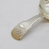 George III Sterling Silver Oval Bowl Tea Caddy Spoon Antique 1820 London