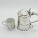 Queen Anne Britannia Silver Lidded Pint Tankard Antique 1710 London
