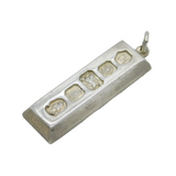 Sterling Silver Bullion Bar Ingot Pendant Vintage 1977 Sheffield