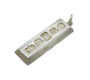 Sterling Silver Bullion Bar Ingot Pendant Vintage 1977 Sheffield
