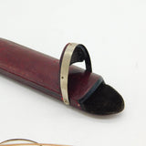 Victorian Rolled Gold Pair of Wig Spectacles in Red Leather Case Antique c1850s