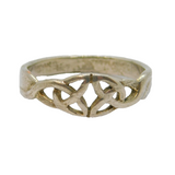 Sterling Silver Celtic Design Studio Band Ring Vintage c1970 Size R