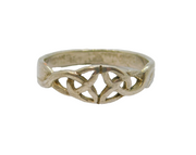 Sterling Silver Celtic Design Studio Band Ring Vintage c1970 Size R