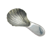 George III Sterling Silver Shell Bowl Tea Caddy Spoon Antique 1788 London