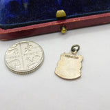 Sterling Silver and Enamel Nottingham Travel Shield Charm Pendant Vintage c1970