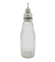 George III Sterling Silver Topped Cut Glass Cruet Pepper Antique 1806 London