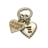 Sterling Silver Annie Haak Initial E Hearts Studio Charm Pendant Modern c2010s