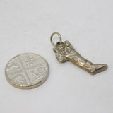 Sterling Silver Christmas Stocking Charm Pendant Vintage c1970