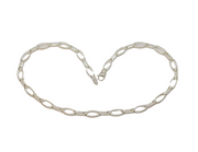 Studio Jewellery Sterling Silver Modernist Chain Necklace Vintage c1980s