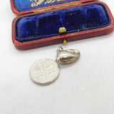Sterling Silver Dolphin Fish Charm Pendant Vintage c1970