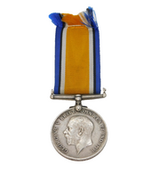 WWI British Army Service Medal DVR M Flannery Army Service Corps Antique