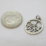 Sterling Silver I Love You Charm Pendant Vintage c1970s