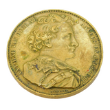 19th Century Belgian Bronze Antoine Van Dyck Medallion Antique c1850