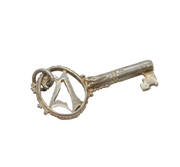 Sterling Silver 21st Birthday Key Charm Pendant Vintage c1970s