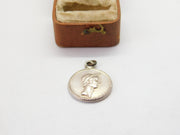 Sterling Silver Ancient Greek Style Coin Charm Pendant Vintage c1970