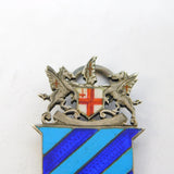 Victorian Sterling Silver Enamel 'Smithfield Socials' Fob Medal Antique 1898