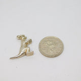 Sterling Silver Kangaroo Charm Pendant Vintage c1970