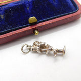 Sterling Silver Singing in the Rain Lamp Post Charm Pendant Vintage c1970
