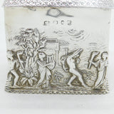 Victorian Sterling Silver Neoclassical Tea Caddy Antique 1892 Birmingham