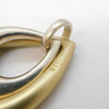 Carrick Jewellery Sterling Silver Gilt Large Double Drop Pendant Vintage