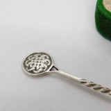 Scottish Sterling Silver Planished Teaspoon Vintage c1970 Celtic Art Industries
