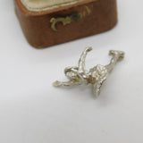 Sterling Silver Ballet Dancer Charm Pendant Vintage c1970