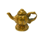 George III Gilt Metal Amethyst Set Miniature Teapot Fob Charm Antique c1820