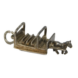 Sterling Silver Horse & Carriage Charm Pendant Vintage c1970