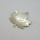 Sterling Silver La Reine Canadian Maple Leaf Brooch Pin Vintage c1950