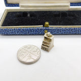 Sterling Silver Traditional Cash Register Charm Pendant Vintage c1970