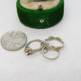 Sterling Silver Wedding & Engagement Ring Charm Pendant Vintage c1970
