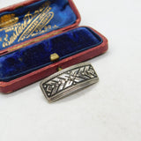 Soviet Union Sterling Silver Brooch Cross Form Vintage c1970 KK8