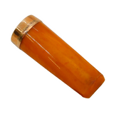 Edwardian 9ct Rose Gold Block Amber Cheroot Holder Antique 1909 Birmingham